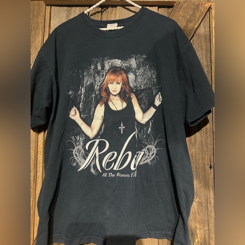 Vtg 2000s Reba Mcentire Concert Tour T Shirt Country Cities All the Woman I Am